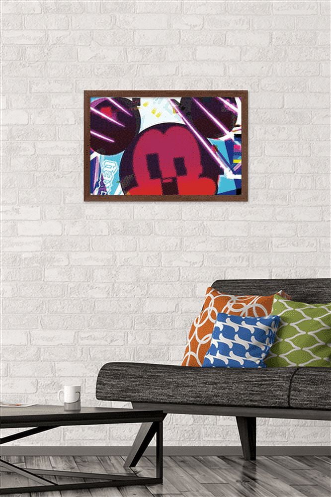 Disney Mickey Mouse - Hyper-Active Wall Poster, 14.725" x 22.375", Framed