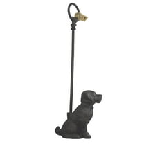 LuLu Decor, Cast Iron Dog Door Stopper with Rod, Door Stop (with Rod)