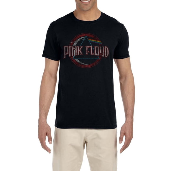 Licensed Pink Floyd Dark Side of The Moon Men's Black Short Sleeve T-Shirt