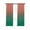 Green Orange, variant on Teal Green Ombre Blackout Curtains, Light Blocking Print Window Curtains, Contemporary Gradient Abstract Art Thermal Insulated Window Drapes for Living Room Kitchen Cafe 2 Panels, 104"W x 63"L