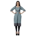 thumbnail image 3 of Moomaya Kurti Droite de Designer pour Femmes Tunique Indienne Imprimée Haut Long Kurta, 3 of 6