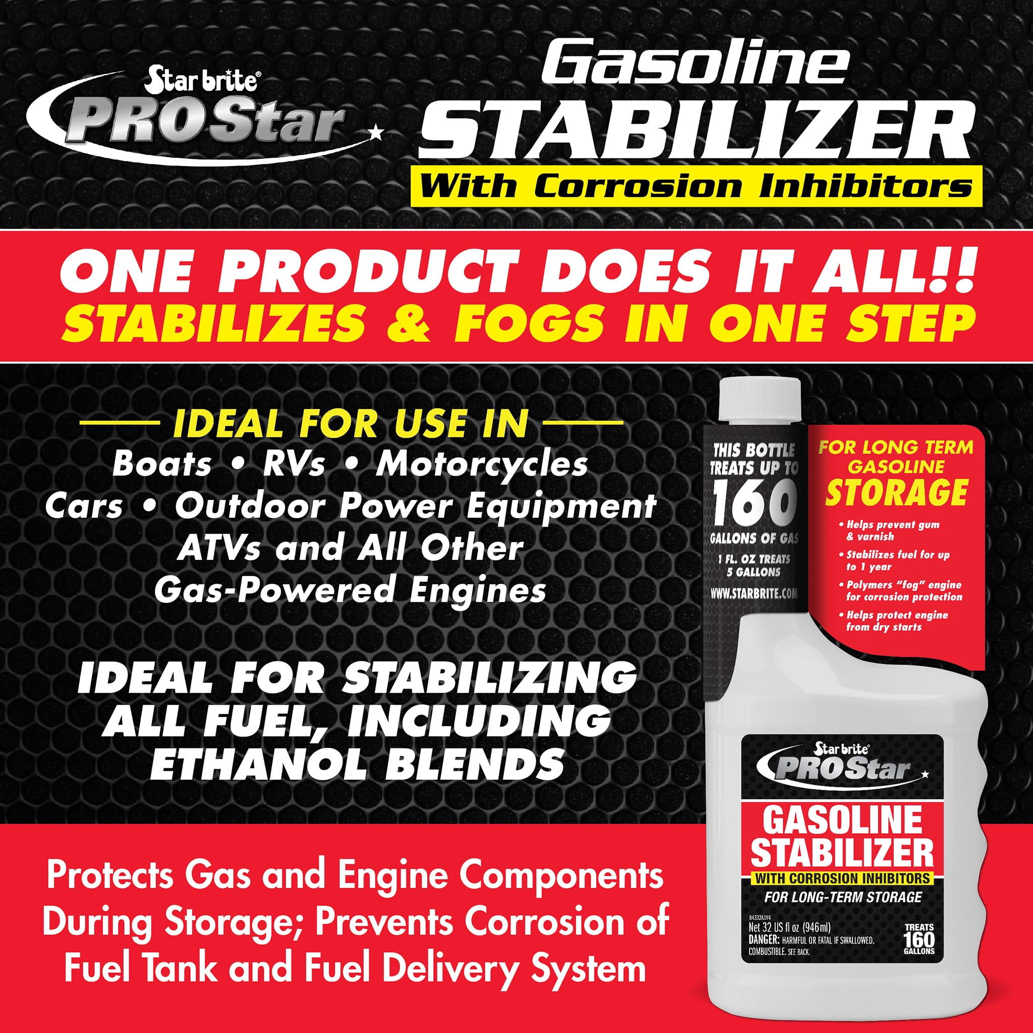 Star brite Gas Stabilizer with Corrosion Inhibitors - Walmart.com