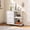 White, variant on GALAXHERO 3 Drawer File Cabinet, Rolling Printer Stand with Storage, Lateral Fabric Filing Cabinet for Home Office, Rustic Brown Wood Grain, Fits Letter/A4
