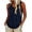Navy, variant on TEAJOPSUU Tank Tops for Womens Sleeveless Crew Neck Blouses Loose Fit Front Pleated Solid Color Shirts Burgundy