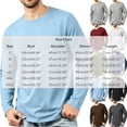 thumbnail image 3 of Atkumj Mens T Shirts Crewneck with Chest Pockets Versatile Solid Color Full T Shirts Casual Mens Long Sleeve Tops L, 3 of 7