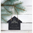 thumbnail image 3 of Darling Souvenir MADE WITH LOVE Personalized Couple Wedding Sign Gift Mr & Mrs Engraved&nbsp;Slate Hanging Christmas Tree Ornament with String, 3 of 4