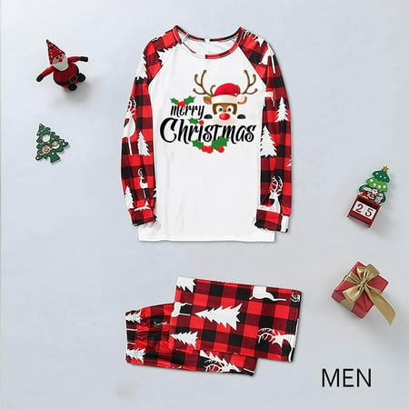 

AXXD Pajamas For Women Toddler Pajamas Junior Plus Crew Neck 2022 3/4 Sleeve Christmas Thin Patchwork Pajamas Set For Women