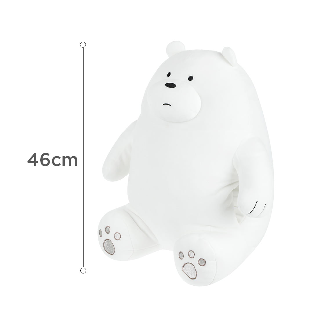 Miniso We Bare Bears Summer Vacation Series 11.8 Sitting Plush Toy