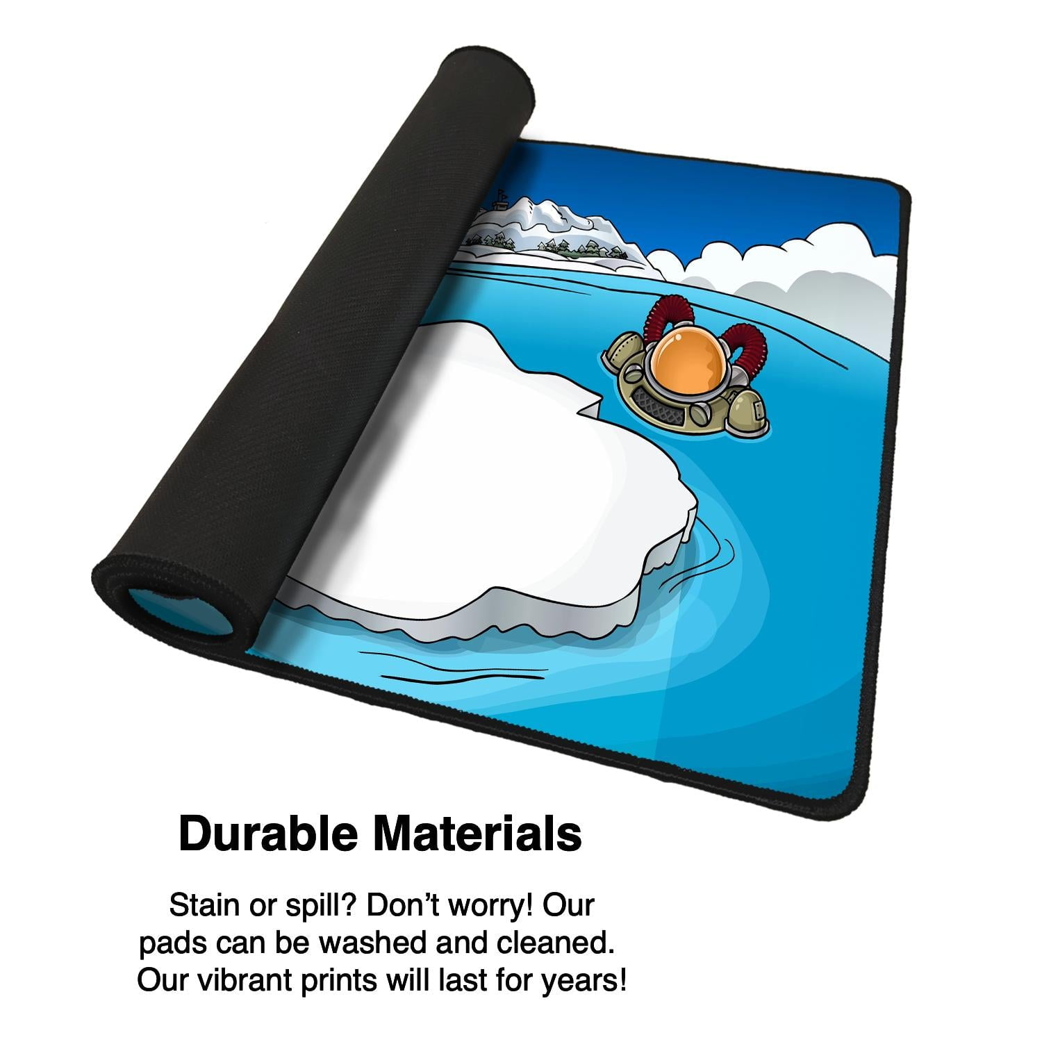 Iceberg-Themed Gaming Desk Mat, Extended Large Mouse Pad for Gamers, Waterproof & Smooth Surface