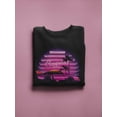 thumbnail image 3 of Vaporwave Summer Of Love Sweatshirt Women -Image by Shutterstock, Female XX-Large, 3 of 4