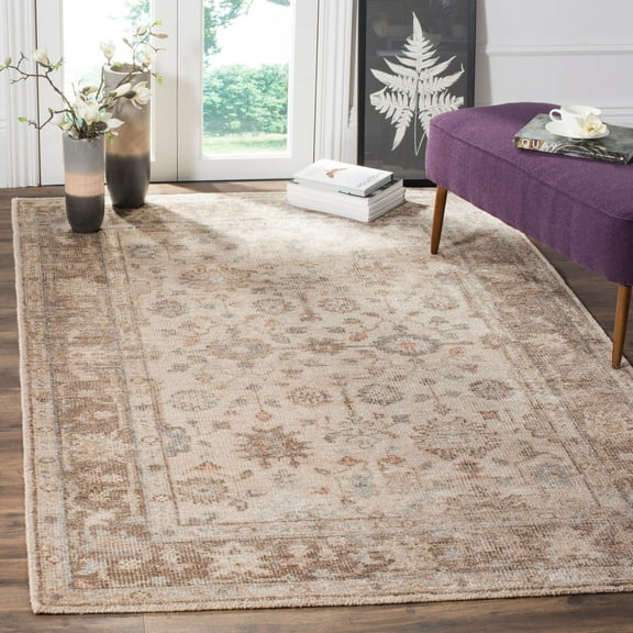 SAFAVIEH Maharaja MHJ409B Hand-knotted Brown / Ivory Rug