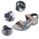 thumbnail image 4 of Bmisegm Women's Summer Fashion Open Toe Color Blocking Adjustable Elastic Sports Sandals Breathable Non Slip Outdoor Beach Sandals Womens Sandals Summer Grey 7, 4 of 6