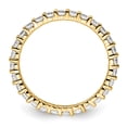 thumbnail image 2 of 14k Polished Size 8 Shared Prong 1 carat Diamond Complete Eternity Band, 2 of 5