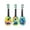 Moonglonglong Trumpet Guitar, variant on Godderr Ukulele Guitar Kids Small Mini Playable Small Guitar Toys 15.2*1.9*3.9inch Green Yellow Random