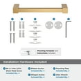 thumbnail image 4 of Amerock Monument Champagne Bronze 8 inch (203mm) Towel Bar, 4 of 7