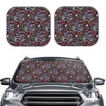 thumbnail image 2 of Balery Snakes And Snake Fruit Parasol para parabrisas de coche de 2 piezas | Parasol plegable para parabrisas delantero de coche para la mayoría de sedanes-Medium, 2 of 6