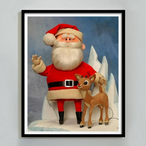 Rudolph The Red Nosed Reindeer Christmas Movie Poster, Christmas Wall Art, - Wall Art Print, 8x12 UNFRAMED