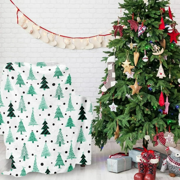 Uuowzo Christmas Throw Blanket Super Soft Flannel Fleece Blanket Winter Plushs Warm Bed Blanket Christmas Sofa Bed Decoration Indoor Outdoor Christmas Decorations, B