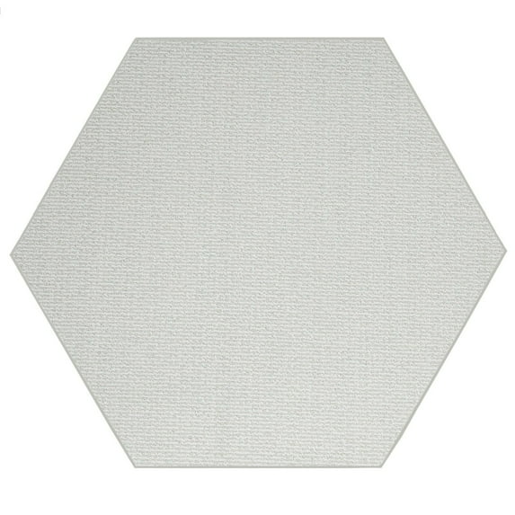 Furnish My Place Abstract Contemporary Striped Pattern Modern Plush Two Tone High Low Pattern Rug Carpet| Pet & Kids Friendly| Events Wedding | Made in USA - Iconic Ivory Cream, 5' Hexagon Area Rug