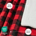 thumbnail image 2 of PetAmi Dog Blanket for Bed, XL Pet Blanket Large Dogs, Fleece Furniture Couch Cover Protector Sofa Car Crate Kennel, Soft Sherpa Cat Throw Plush Reversible Washable, Twin 60x80 Checker Red, 2 of 9