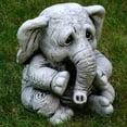 thumbnail image 4 of bebé estatua Interior Exterior escultura de jardín decoración de jardinería, regalos de , decoración de Patio jardín Sunnimix Estatua de elefante, 4 of 8