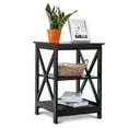thumbnail image 2 of Costway 2PCS 3-Tier Nightstand End Table Storage Display Shelf Living Room Furni Black, 2 of 10