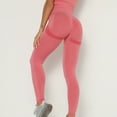 thumbnail image 3 of safuny Yoga Stretch Pants for Women Comfy Lounge Casual Soft Hip Lifting Exercise Fitness Running Solid Color High Waist Fashion Fall Winter Long Trousers Watermelon Red S, 3 of 8