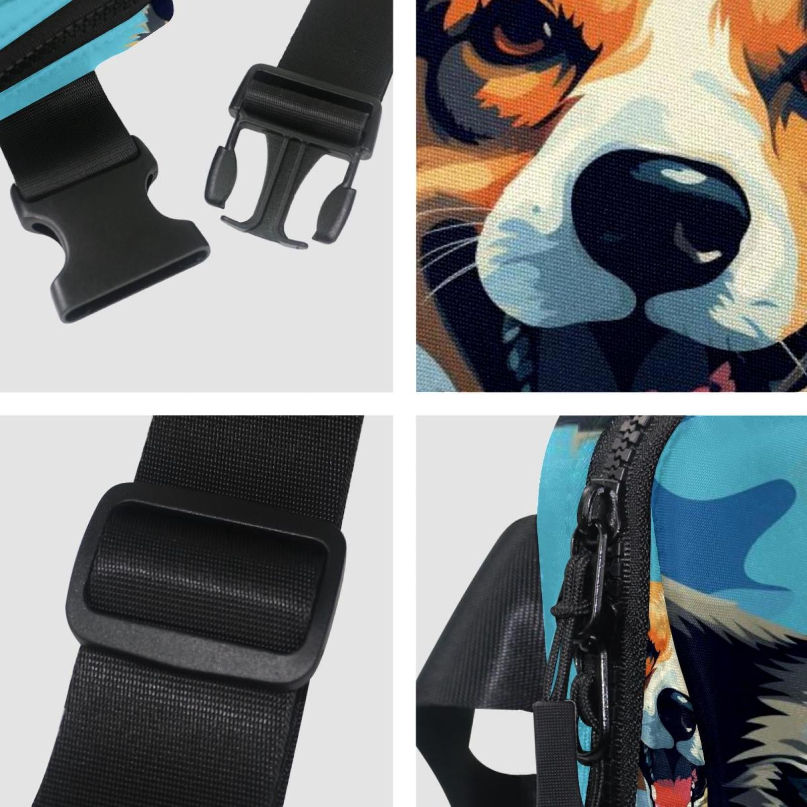 Dog Lightweight Adjustable Running Belt Bag Fanny Pack Waist Pack with Extension Strap Unisex