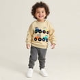 thumbnail image 2 of REDARER Cartoon Tractor Embroidery Soft Blend Boys Crew Pullover for Spring Autumn School Daily Play Cute Casual Comfort Tops,2-3 Years, 2 of 7