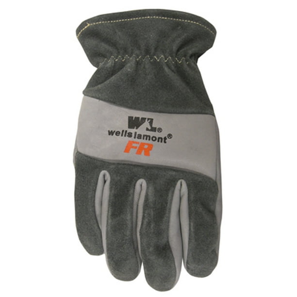 Cowhide Leather Flame Resistant Work Gloves, Tan