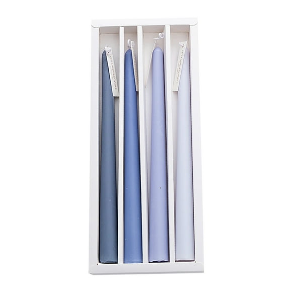 4 velas aromáticas románticas de poste largo, sin humo, para decoración de bodas y fiestas.