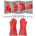 thumbnail image 4 of Guantes Aislados, Guantes Eléctricos aislantes de 12000V A Prueba de Agua Ergonómica para electricista, 4 of 7