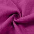 thumbnail image 7 of iHPH7 Women's Elastic Waist Cropped Trousers Cotton Linen Barrel Capris with Pockets Drawstring Casual Boho Summer Beach Lounge Bottoms Hot Pink S, 7 of 7