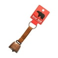 thumbnail image 3 of Campana de oso ruidoso, generador de ruido con llavero, campana antipérdida para mascotas para supervivencia, senderismo, ciclismo, pesca, escalada Café Rojo Bronce shamjiam Campana de oso al aire libre, 3 of 8