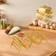 thumbnail image 4 of Aparatos de cocina, Accesorios de cocina, Utensilios de cocina, Utensilios de cocina Soporte para tacos ondulado de acero inoxidable Soporte para tacos Soporte para tacos Soporte para rollos, 4 of 5