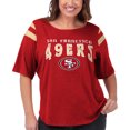 thumbnail image 3 of Women's G-III 4Her by Carl Banks Red San Francisco 49ers Plus Size Linebacker T-Shirt, 3 of 4