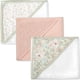 thumbnail image 3 of Set de toallas de baño con capucha para bebé, 6 piezas con diseño floral, 3 of 5