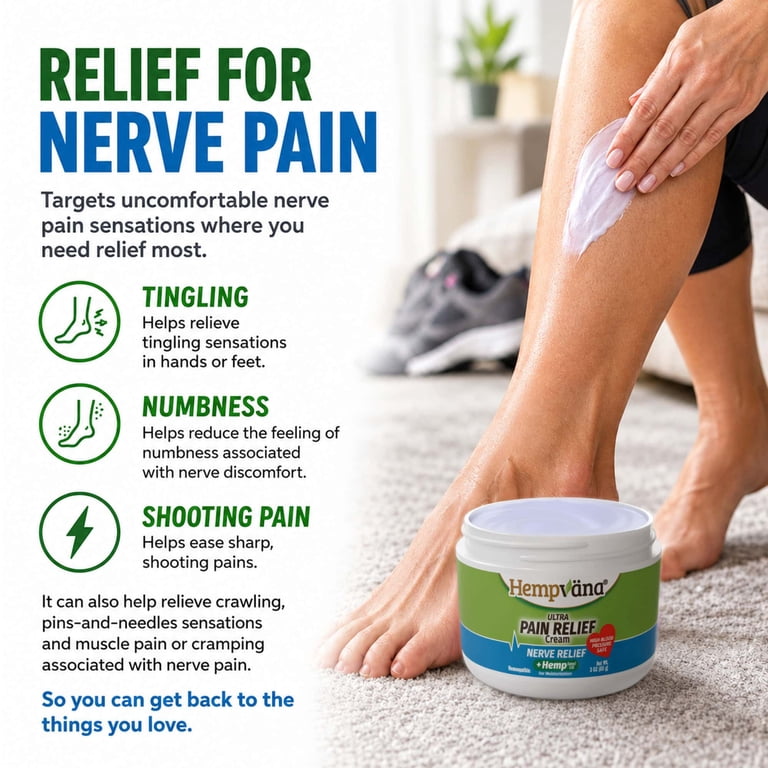 Hempvana Ultra Nerve Pain Relief Cream, Homeopathic photo 2