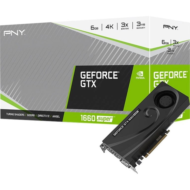 PNY NVIDIA GeForce GTX 1660 SUPER Graphic Card, 6 GB GDDR6