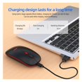 thumbnail image 5 of Ergonomic Gaming Mouse G852 Bluetooth + 2.4g dual mode Computer Mouse Gamer Mice With Backlight For PC Laptop white, 5 of 5