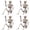 White*4, variant on Halloween Skeletons, Life-Size Full Body Realistic Posable Skeleton with Movable Joints, Spooky Haunted House Decor for Outdoor Yard, Patio & Front Porch
