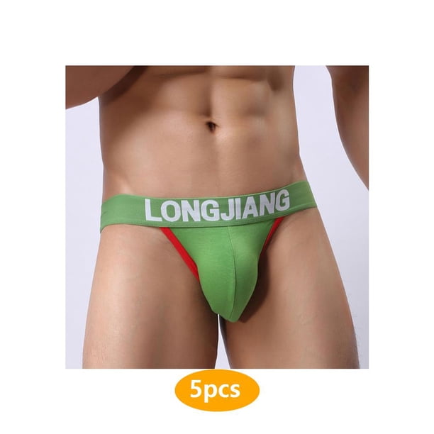 Calzoncillos de algodón machos resúmenes shorts sexy hombre hombre hombre ropa interior colores sólidos 5pcs Inevent CBP165574