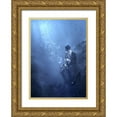 thumbnail image 1 of Kiciak, Christophe 24x32 Gold Ornate Wood Framed with Double Matting Museum Art Print Titled - Blues, 1 of 4