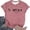 Pink, variant on Graphic Print Short Sleeve T Shirt Casual Crew Neck Top for Everyday Comfort and Stylish Outfits Athletic Shirts Pack Women Juniors Graphic Tops Women Athletic Shirt