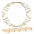 thumbnail image 1 of jifeng Household Metal Floral Hoop Garland Hoop Handmade Macrame Place Card Holder, for, 1 of 9
