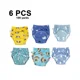 thumbnail image 1 of Paquete de 6 ropa interior de entrenamiento para ir al baño reutilizable de algodón unisex, transpirable, para niños y niñas, calzoncillos de entrenamiento para orinar, pantalones de, 1 of 5