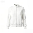 thumbnail image 4 of cocolona Womens Full Zip Workout Jackets Collared Trendy Casual Solid Color Sport Sweatshirts Lightweight Running Fall Tops, 4 of 5