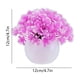 thumbnail image 3 of Bola de Bonsái de Flores Artificiales en Maceta | Plantas falsas de escritorio para decoración navideña interior | Material plástico | Amarillo, Naranja, Rojo Sandía, Rosa, Morado, Rojo | 12x12x12cm, 3 of 6