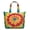 Colorful Tie Dye Pattern-1, variant on Colorful Tie Dye Pattern Large Weekend Travel Bag, Canvas Overnight Shoulder Bag with Zipper & Pockets, Large Capacity for Travel Work School,22” X 12" X 18"