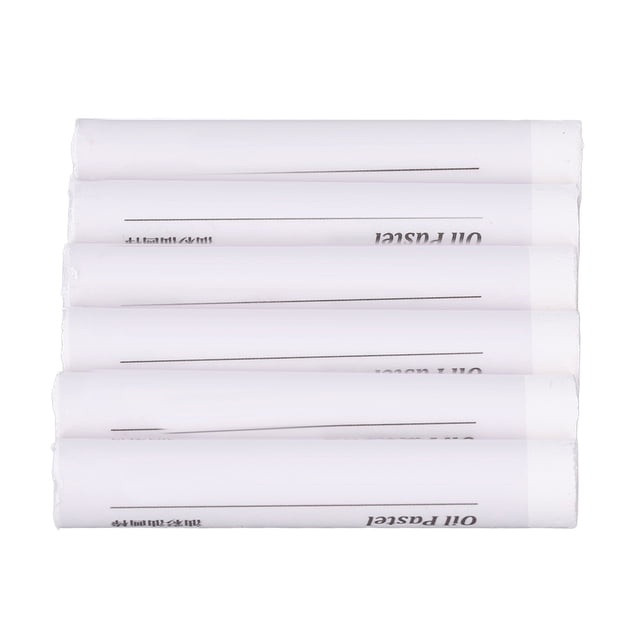 White Oil Pastels, 6 Pcs Oil Pastels Strong Adhesion Unique Texture Environmental Friendly for Coloring for Painting